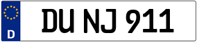 Trailer License Plate